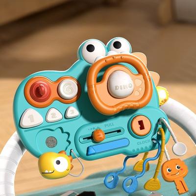 Çizgi Film Simüle Sürüş Araba Direksiyonu Bebek Sesli Oyuncaklar Çocuk Erken Eğitici Bebek Arabası Sürüş Duyusal Oyuncaklar