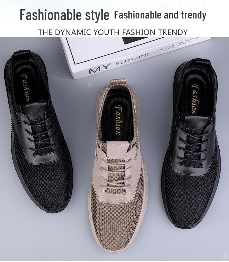 Men's Breathable Slip-On Mesh Shoes: Summer Anti-Odor, Soft Sole, Trendy & Versatile Casual Footwear