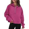 Women S Hooded Zip Thick Sweatshirt Casual Autumn Winter