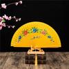 Wooden Dance Fan Double Sided Hand Painted Fan Elegant Folding Fan  Performances