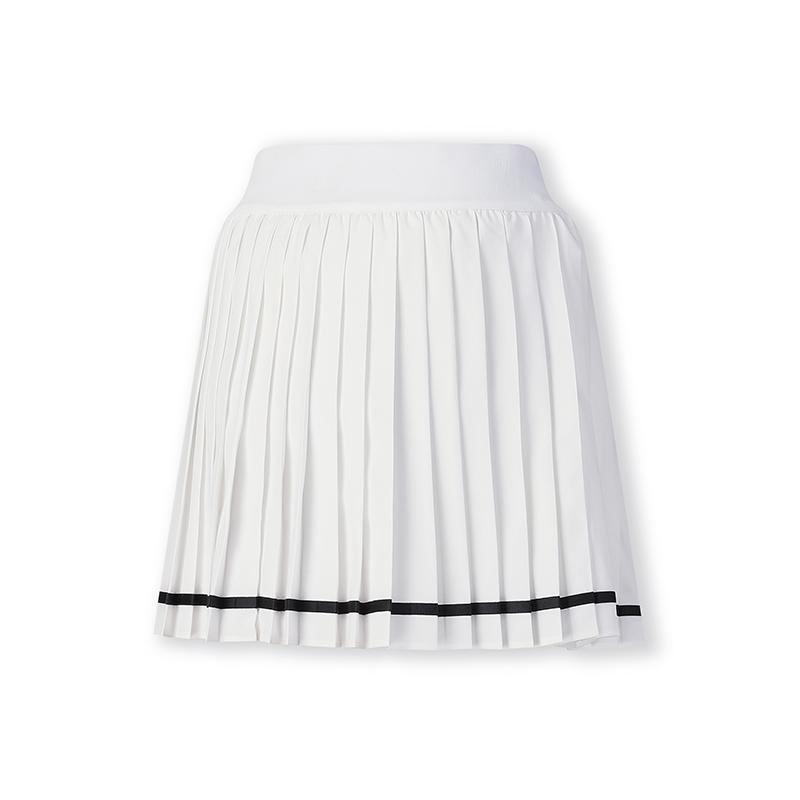 Fila Athletics Wrinkled Four-Way Stretch Slimming Anti-Exposure Fashion Versatile Simple Sports Pleated Casual Skirt Women Skirts A11W523308FWT