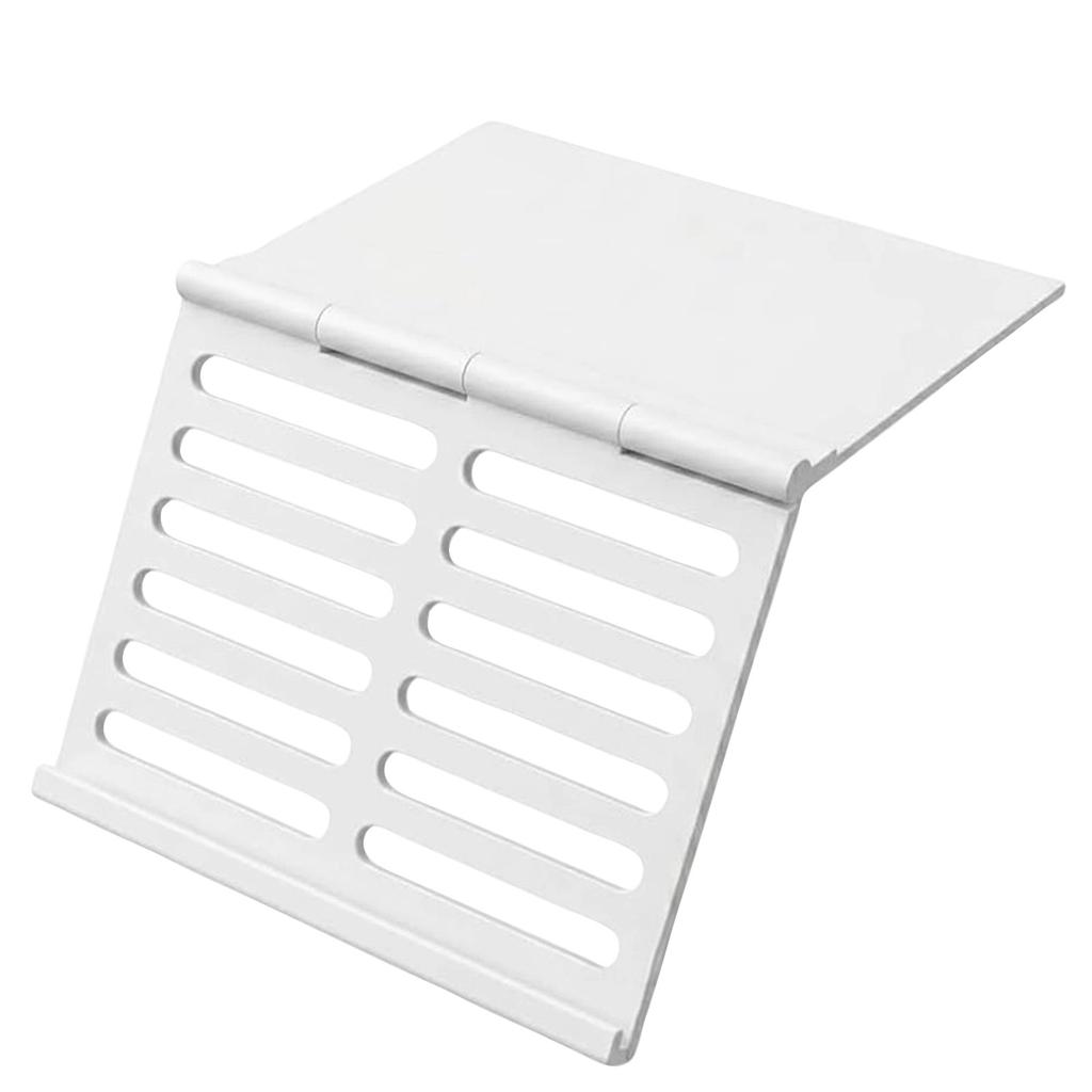 Foldable Mahjong Tile Holder Stand Adjustable Slotted Game Card Rack Organizer for Tabletop Use Durable Plastic Material Compact Design