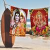 Modern Hindu God Microfiber Printed Beach Towel Mountain Climbing Yoga Beach Swimming Running Absorbent Soft Towel