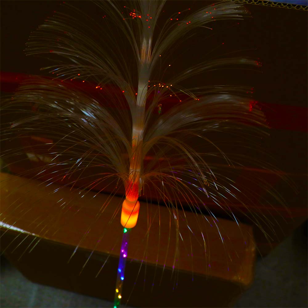 Christmas Tree Solar Fiber Jellyfish Lamp Waterproof Floodlight Jellyfish Lights Colorful Led Christmas Tree Light Landscape