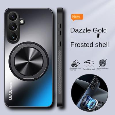 Pentru Samsung Galaxy S24FE S24 Plus Husă tare mată cu inel Husă de protecție magnetică din spate pentru Samsung S24 S23 S22 21 Ultra