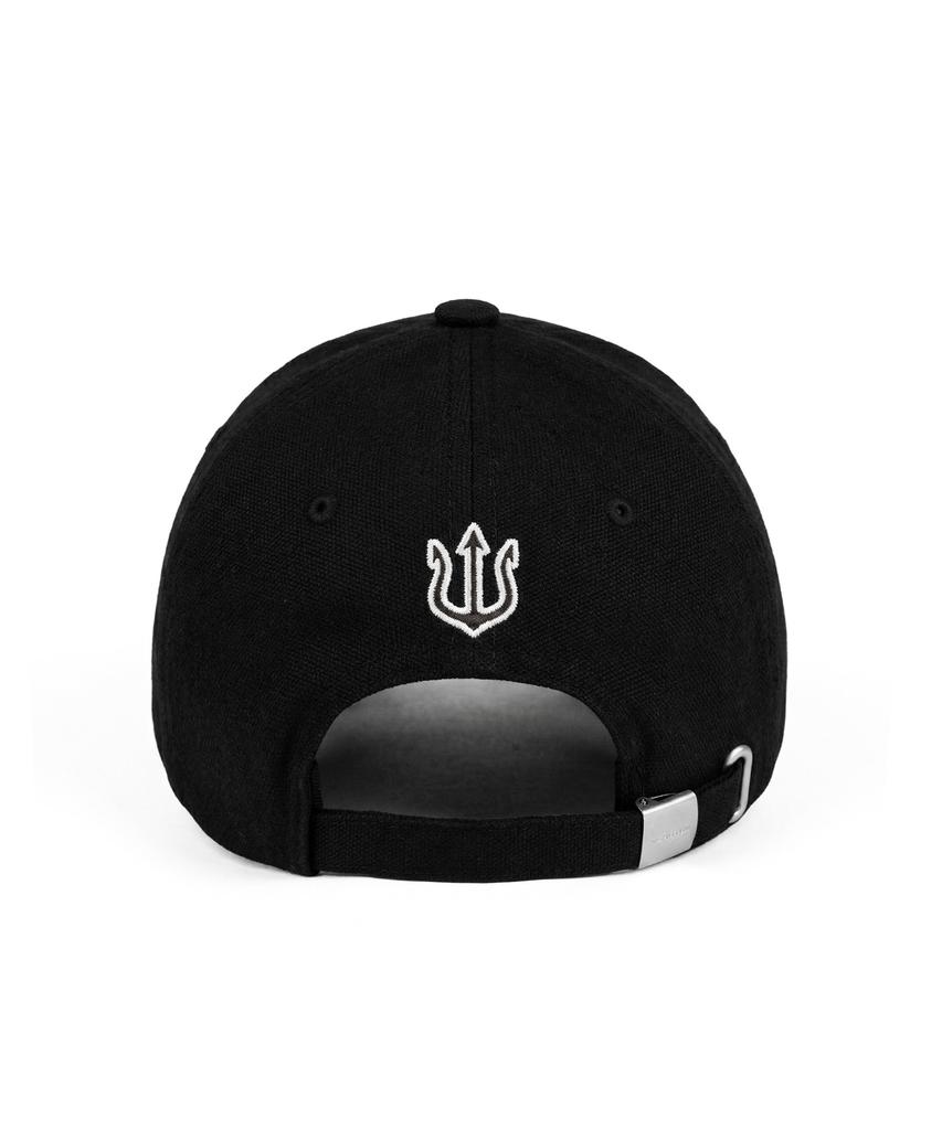 VERUTUM Vrm Applique Logo Pigment Ball Cap Black