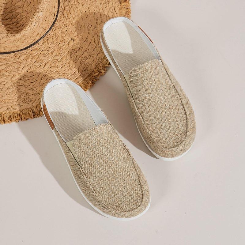 Dámské sandály Dámské boty Kožené mokasíny Slip On Mules Antil Slip Beach Sandály