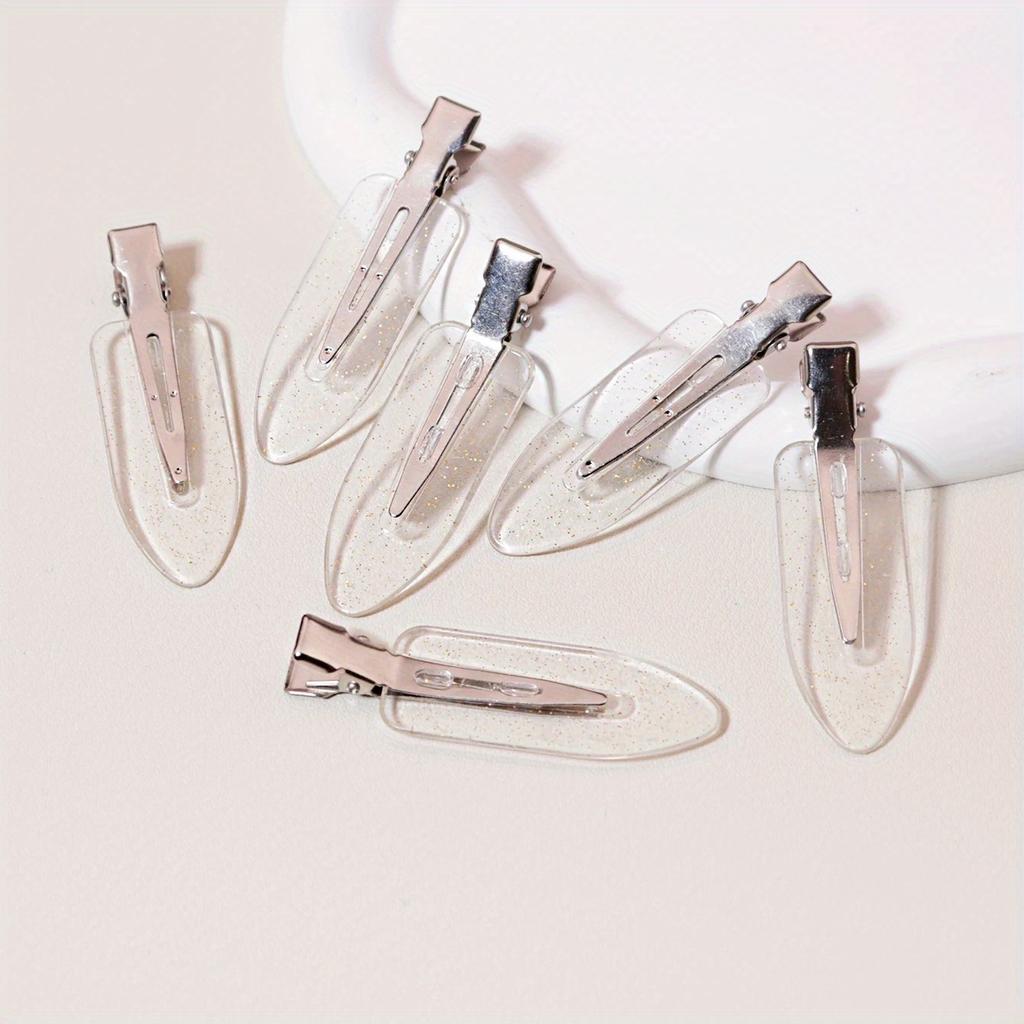 6 Stück/Set nahtlose Haarspangen ohne Biegungen, Seitenstäbe, Make-up- und Gesichtsaccessoires, Styling-Haarspangen für Damen
