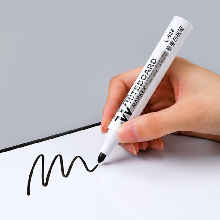 10Pcs Erasable Whiteboard Marker 2.0mm Line Width Marker Water Based Inks Quick Drying for Office Black Redness Or Blue