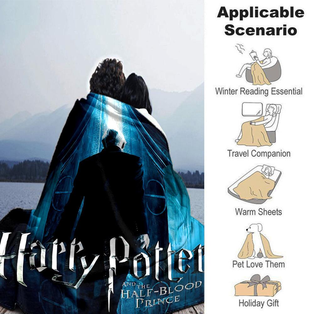 1pc Harry Potter Half-Blood Prince Flannel Blanket Soft Warm Throw for Home, Office, Travel, All-Season Cozy Bedding Gift L1417