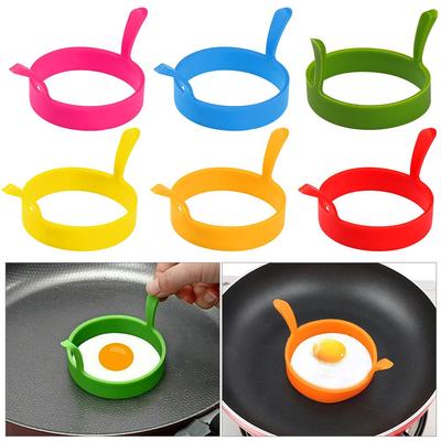 Neues rundes Küchenwerkzeug Frühstück Kochen Spiegelei-Form Pochierer Pfannkuchen Silikonring