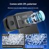 Mobile Phone Microscope 200X Purple Light Identification Portable Rechargeable Gift