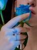 Macier Blue Blossom Ring (Silver)