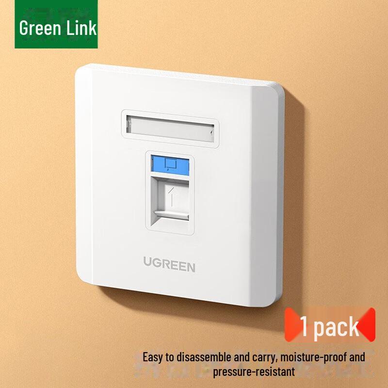 

86 Type Dual/Single Port Network Cable and Telephone Socket Panel Dual port, 1 piece