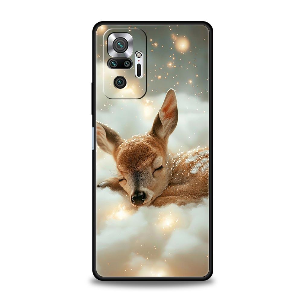 Deer Lichee Pattern Phone Case Cover for Redmi 14C 10C Note 15 14 13 12 10 11 K40 Pro Plus 5G Soft TPU Shockproof Shell Fundas