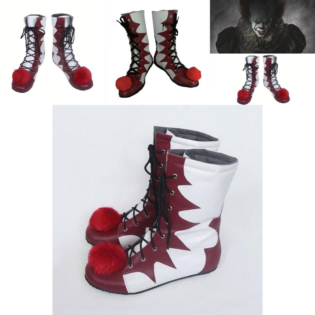 Authentic Joker Pennywise Cosplay It Horror Clown Killer Carnival Shoes Halloween Costume