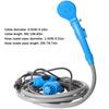 Camping Shower with 20L Water Bucket 12V Pump Hiking Travel Outdoor Electric Bath Show Plant Watering Car Washer Pet Cleaning
