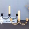 New Vintage Three Head Candlestick Minimalist Metal Candle Stand Candle Holder Party Supplies