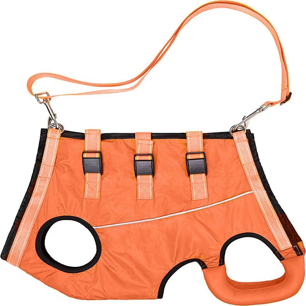 

Legs Support Dog Back Brace Adjustable Breathable Puppy Sling Carrier Various Sizes Pet Assist Belt Dog Lift Harness Recovery XS помаранчевий