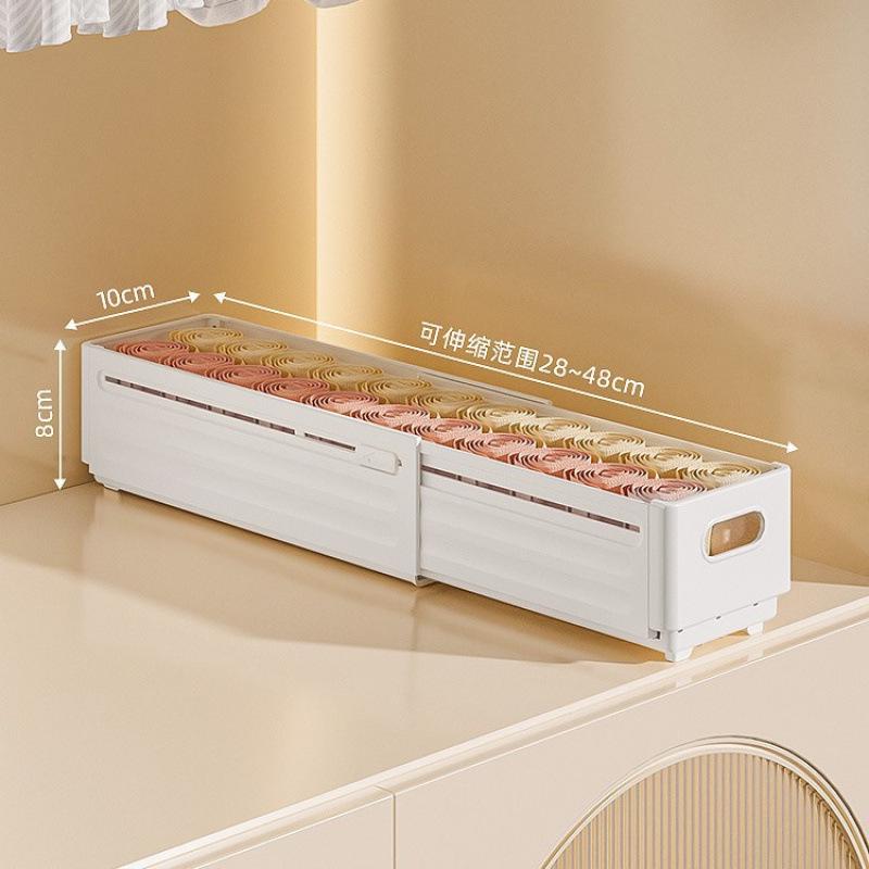 Retractable Desktop Snack & Sundries Storage Box - Right Angle, Cabinet-Style Drawer Single