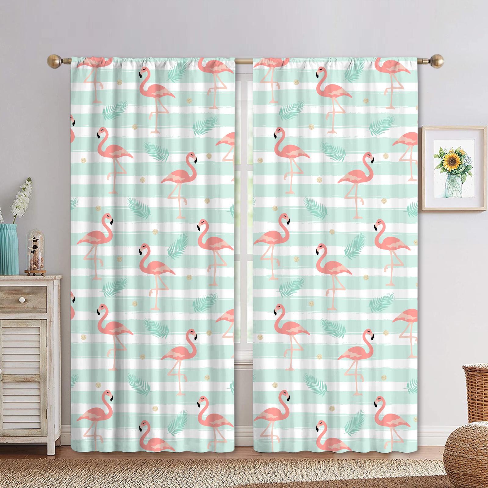 

Children Like Cute Critters Window Curtains 3D Digital Pattern Print Bedroom Space Living Space Window Curtains 2 Panelss 100W130H(CM)40x51in&Hook