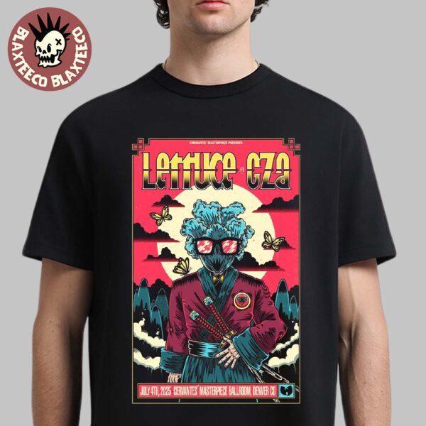 Lettuce Ft GZA Wu Tang Clan Poster For Show In Denver On July 2026 T-Shirt XXXL