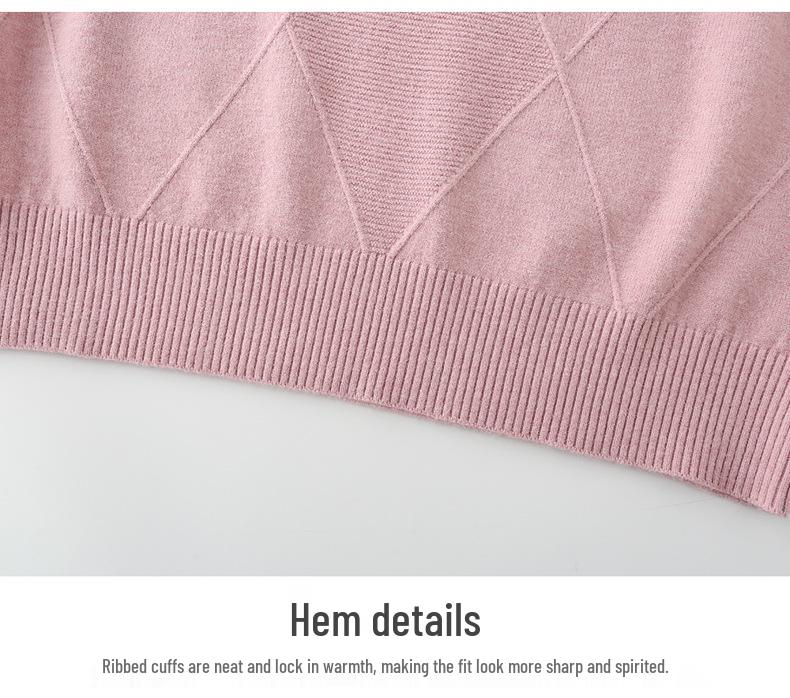 2026 Stylish Knit Qipao Collar Top for Middle-Aged and Elderly Women - Fashionable Autumn/Winter Sweater