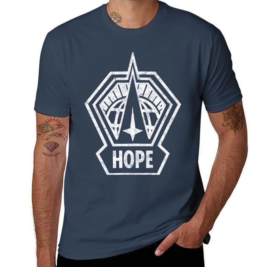 The Hope Emblem The Outer World Logo TShirt Basic Plain Tee for Spring and Summer