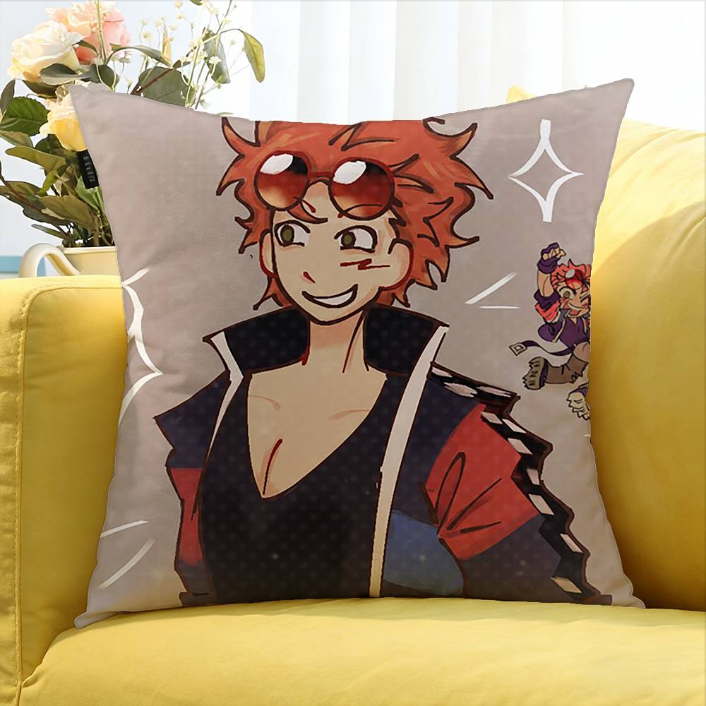 J-Jackpot Crash Course JJC Benny Various Sizes Square Pillow Case For Car Home Bedchamber Decor