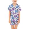 Children Pajamas Fashion Two-Piece Shirt Shorts Set Soft Holiday Casual Clothing Set