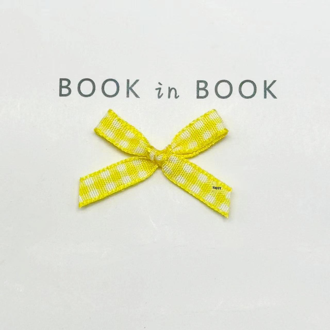 Ручная работа Клетчатая лента-бант для свадебной одежды и аксессуаров для платья жёлтый