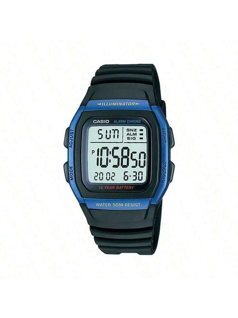 Casio Sports Series Multifunctional Digital Watch, Standard Boys' Watch, Quartz Classic Dial Digital Display, Outdoor Sports, Diving, - W-96H-2A