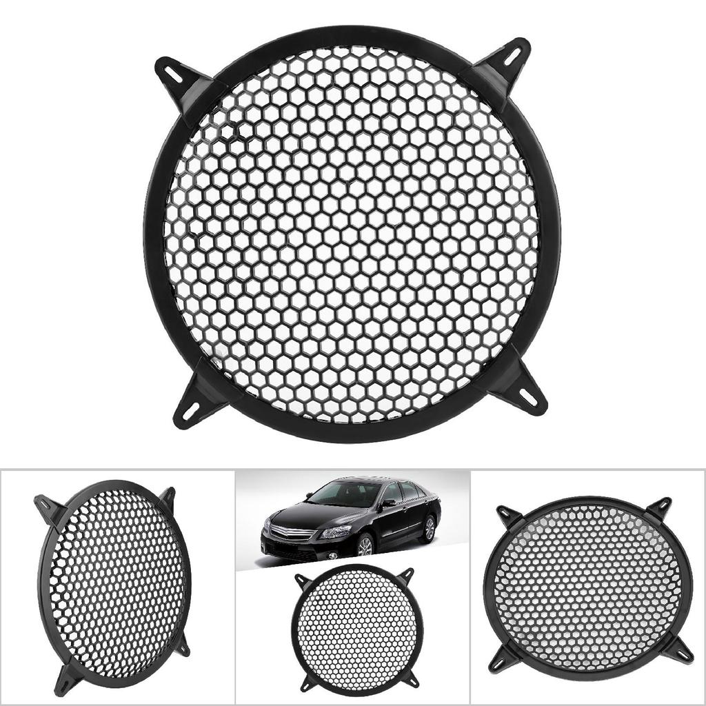 Car Audio Plastic Mesh Cover Woofer Speaker Modification Protect Guard 10inch