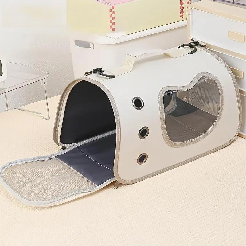Borsa Portatile per Animali Domestici per Cani Piccoli Gatti Pieghevole da Esterno Borsa per Gatti Traspirante Borsa a Spalla per Gatti Borsa per Trasporto Gattini