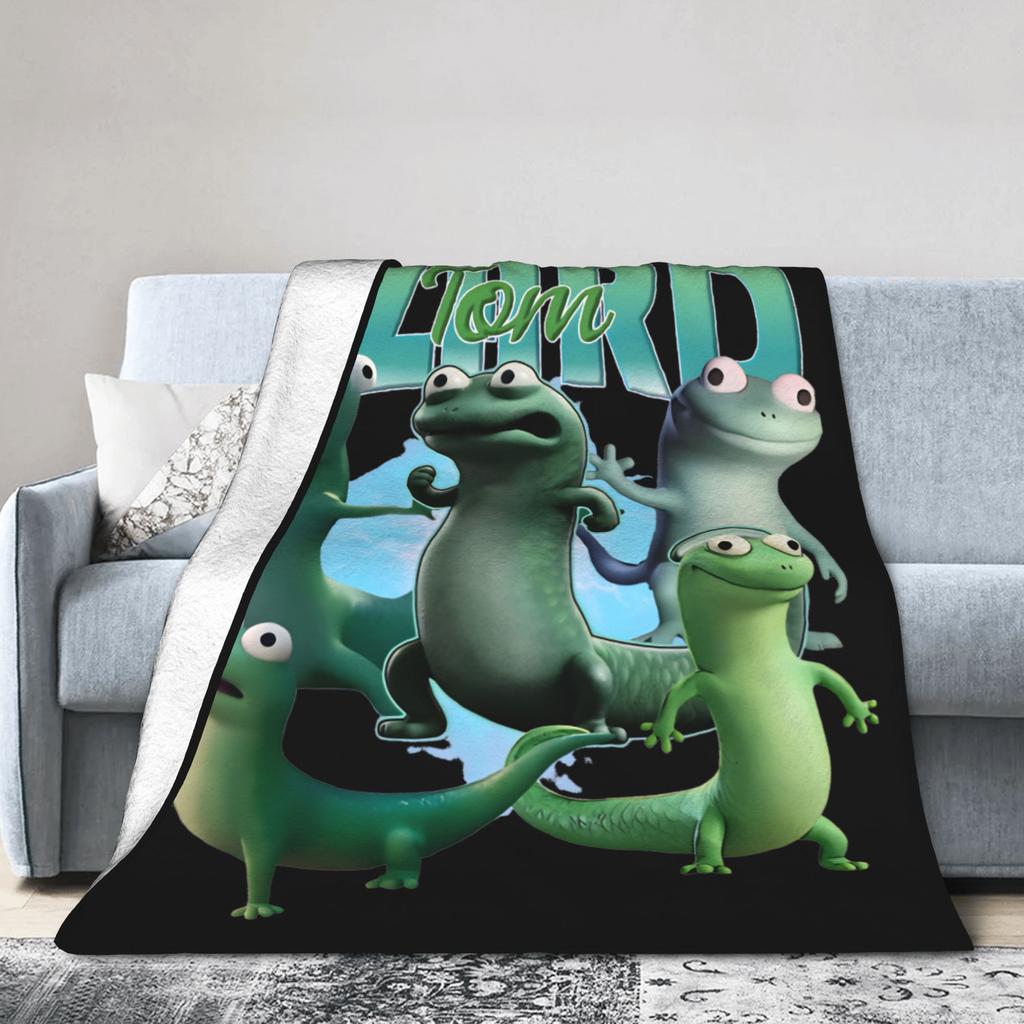 Tom Lizard Movie Animation Knitted Blankets Hoppers Flannel Throw Blankets Personalised Ultra-Soft Warm Bedspreads ,