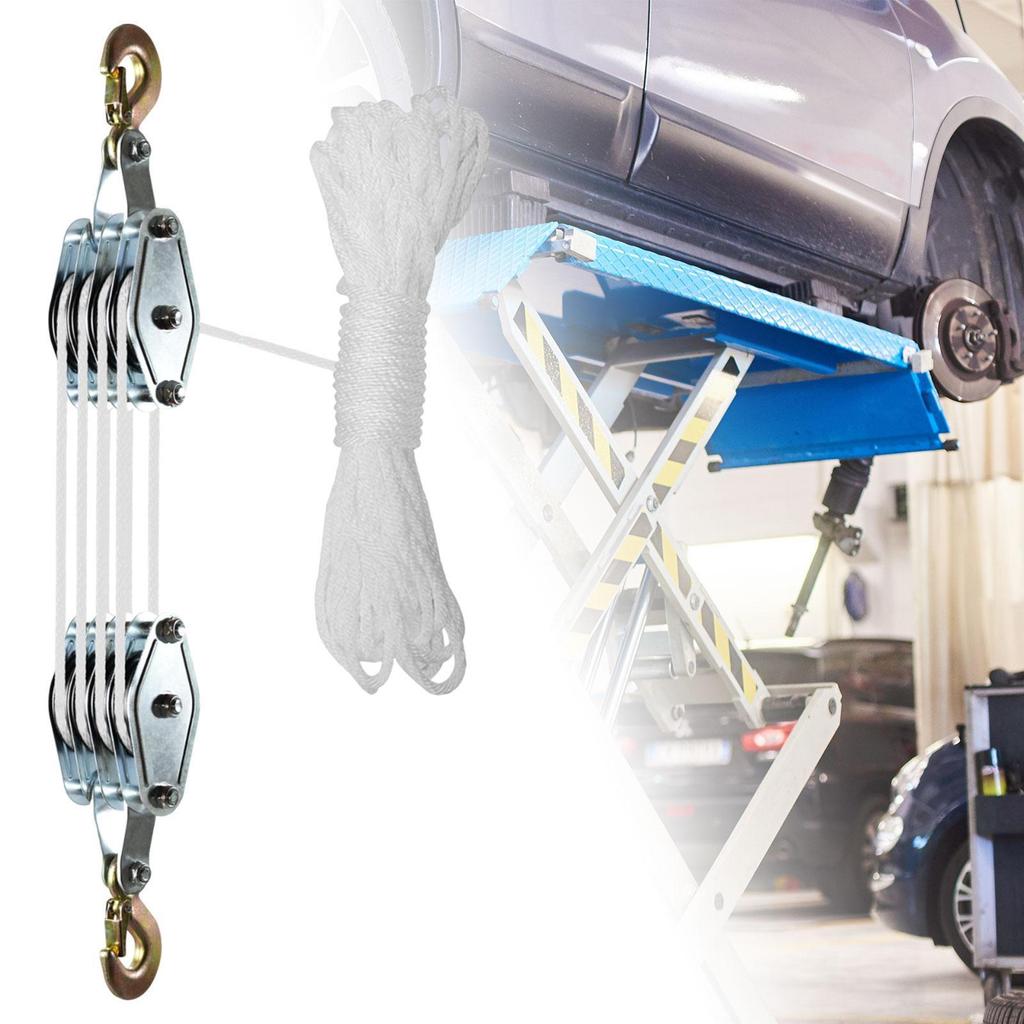 Manual Device with Rope Pulley System for Warehouse Use