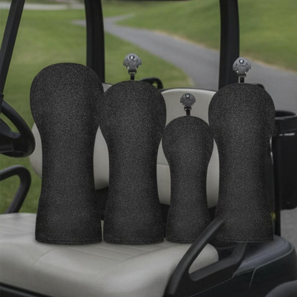 4 Pieces Golf Club Head Cover Stretch-Fit Sporting Goods Snug for Golfers
