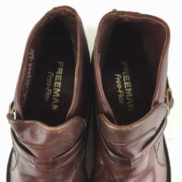 80s-90s Vintage FREEMAN Chukka Boots Short Boots Brown size 10E 27.5-28.0 Men's(USED)