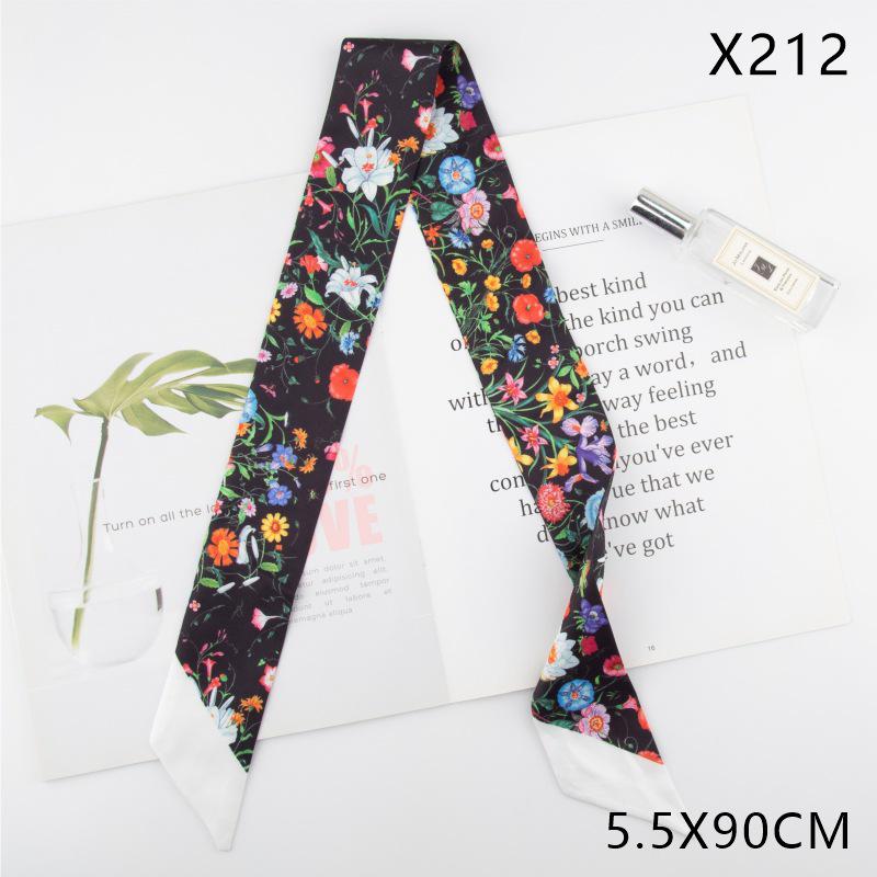 Versatile Vintage Silk Scarf: Hair Tie, Headband, Bag Accessory