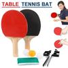 Tischtennis-Schläger-Set mit Tischtennisnetz und Pfosten-Set Tischtennis-Schläger-Set für Indoor-/Outdoor-Spiele