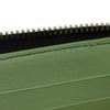 Used 9896 Long Zip Wallet 66A590 7940 Green Two-Tone Zip Around Gancini Black Men's from Japan AUTHENTIC