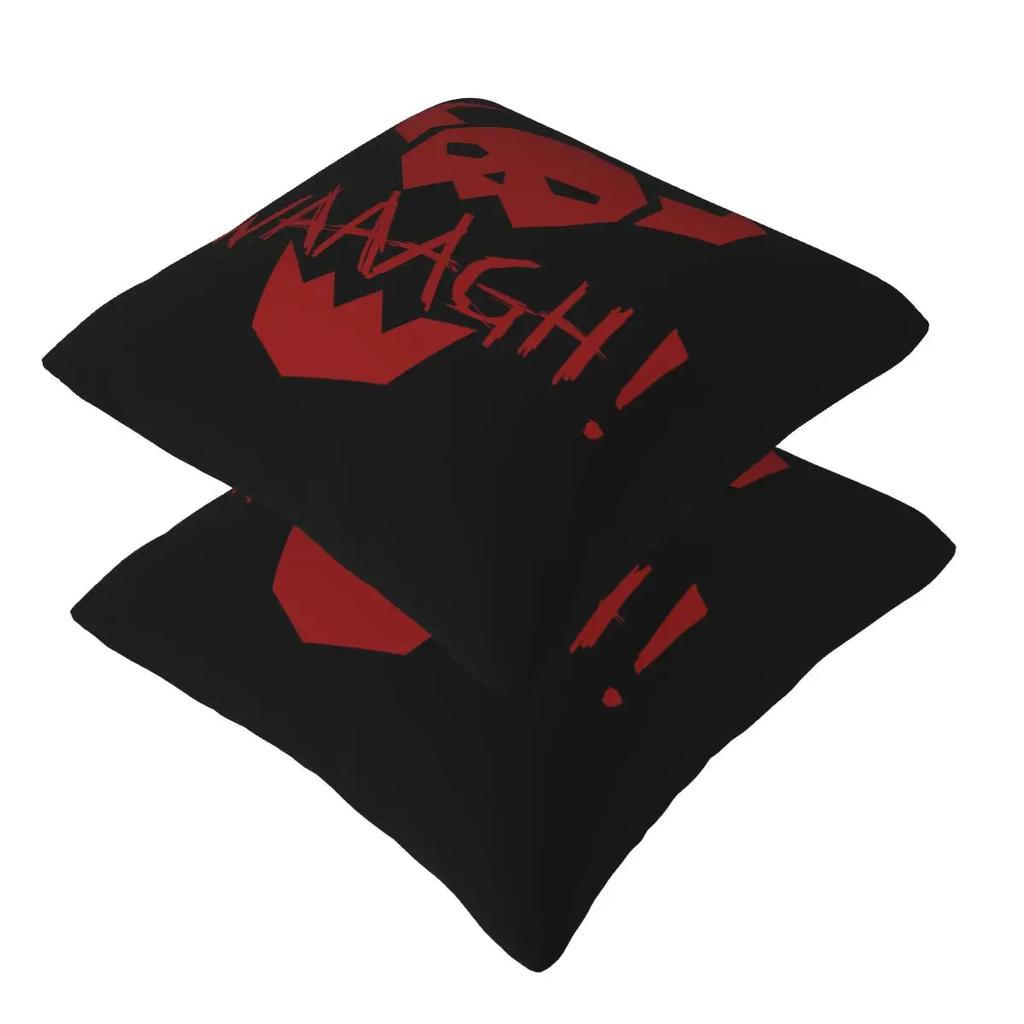 Ork Waaagh! 2 Pcs Square Pillowcase Pillow Cover Cushion Zip Decorative Comfort Throw Pillow For Home Bedroom
