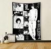 Death Note L Lawliet Manga Collage Wandteppich Anime Wandbehang für Schlafzimmer Wohnheim Dekor Flachdruck