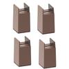 4Pieces Practical Furniture Risers 2Inch Height Adjustable Bed Leg Extenders Convenient for Small Space Daily Use