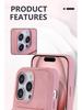iPhone 17 Leather Magnetic Stand Case with Card Slot