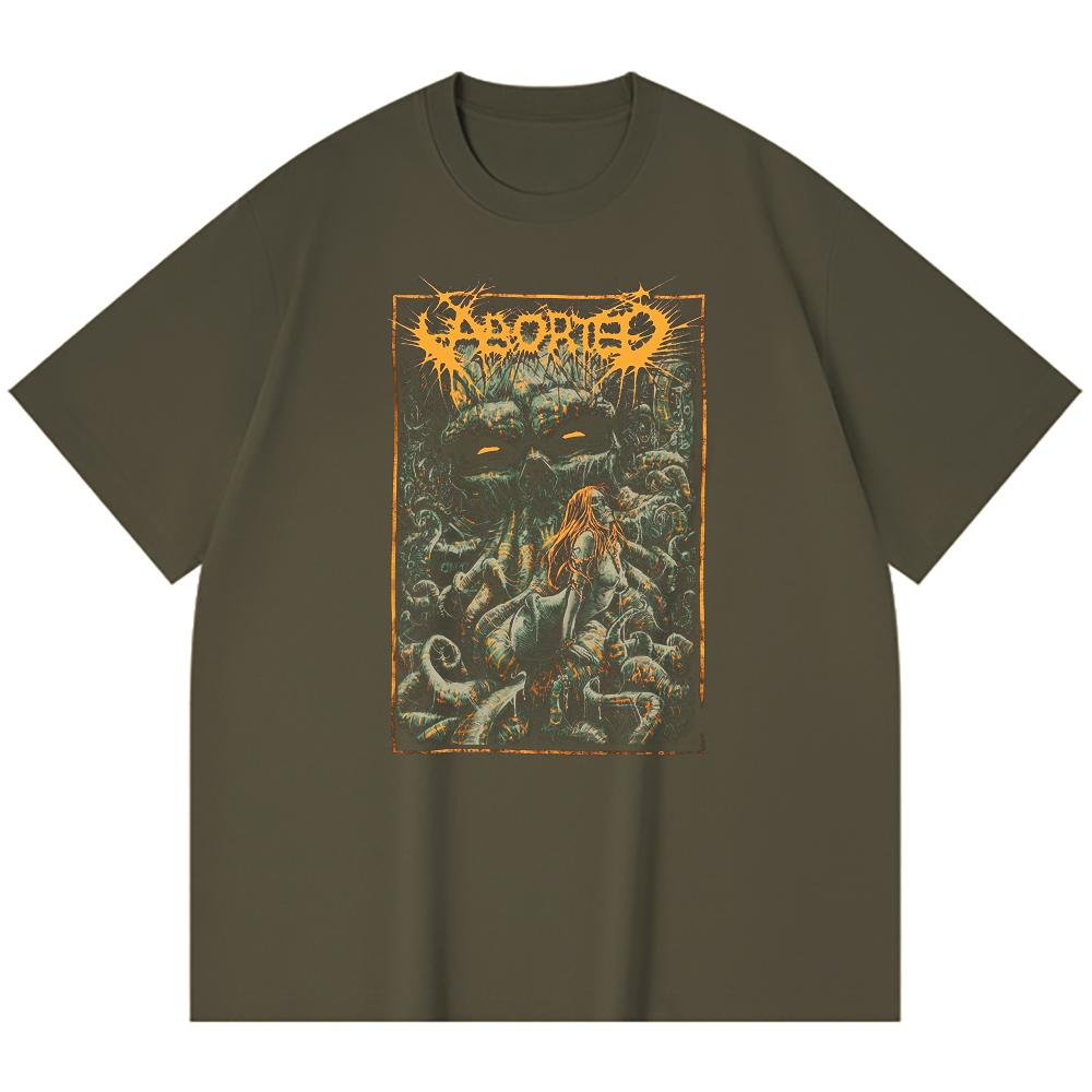 230 Gsm 100% Cotton Heavy Metal T-Shirt Rock Band Popular Music Print Unisex Heavy Cotton T Shirt
