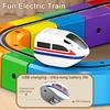 1/2 Stück Elektrische Zug Spielzeug Ersatz USB Wiederaufladbar Kinder Simulation Lokomotive Spielzeug Kleinkinder Jungen Mädchen Pädagogische Schienenzugkopf Spielzeug