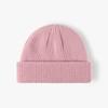 Men's Trendy Autumn and Winter Warm Melon Cap Student's Fashion Cuffed Hipster Beanie Women's Solid Knitte… More