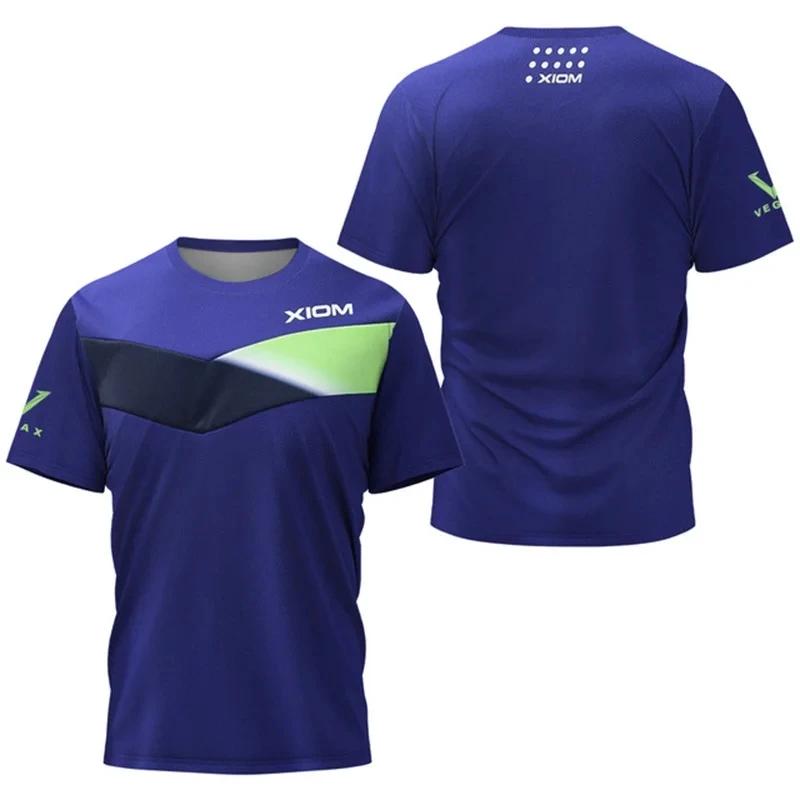 Summer New Men's 3D Printed Sports Style Plus Size Round Neck Short Sleeved Comfortable Casual Trend T-shirt