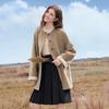 Betu Women's 2025 Autumn Mid-Length Double-Faced 100% Wool Coat